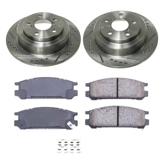 Callahan Brake Parts® - Drilled and Slotted Rear Brake Kit