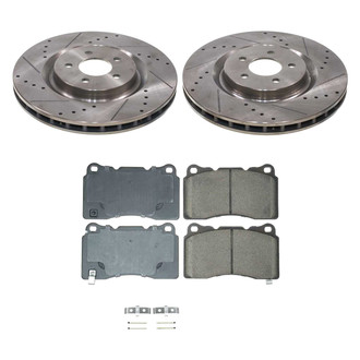 Callahan Brake Parts® - Drilled and Slotted Front Brake Kit