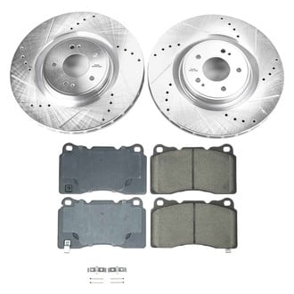 Callahan Brake Parts® - Drilled and Slotted Front Brake Kit