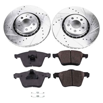 Callahan Brake Parts® - Drilled and Slotted Front Brake Kit