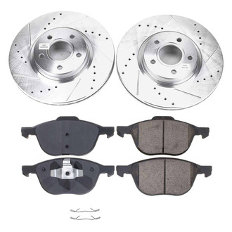 Callahan Brake Parts® - Drilled and Slotted Front Brake Kit
