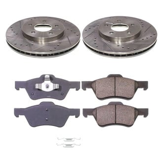 Callahan Brake Parts® - Drilled and Slotted Front Brake Kit