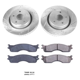 Callahan Brake Parts® - Drilled and Slotted Front Brake Kit