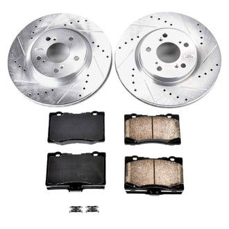 Callahan Brake Parts® - Drilled and Slotted Front Brake Kit