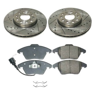 Callahan Brake Parts® - Drilled and Slotted Front Brake Kit