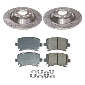 Callahan Brake Parts® - Drilled and Slotted Rear Brake Kit