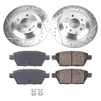 Callahan Brake Parts® - Drilled and Slotted Rear Brake Kit