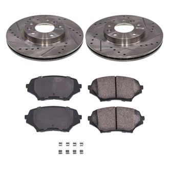 Callahan Brake Parts® - Drilled and Slotted Front Brake Kit