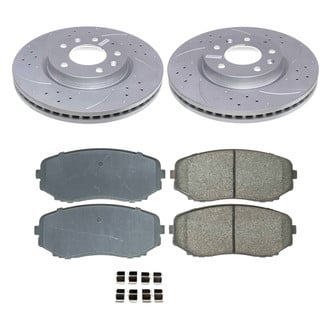 Callahan Brake Parts® K015441 - Drilled and Slotted Front Brake Kit