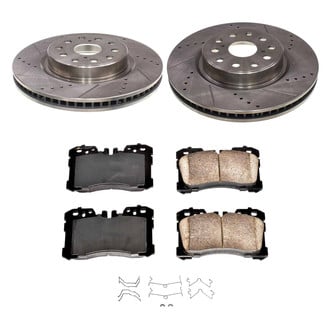 Callahan Brake Parts® - Drilled and Slotted Front Brake Kit