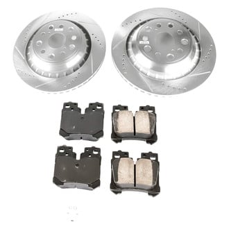 Callahan Brake Parts® - Drilled and Slotted Rear Brake Kit