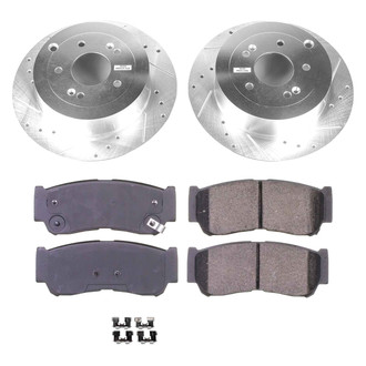 Callahan Brake Parts® - Drilled and Slotted Rear Brake Kit