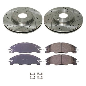 Callahan Brake Parts® - Drilled and Slotted Front Brake Kit