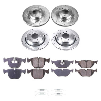 Callahan Brake Parts® - Drilled and Slotted Front and Rear Brake Kit