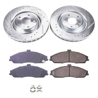 Callahan Brake Parts® - Drilled and Slotted Front Brake Kit