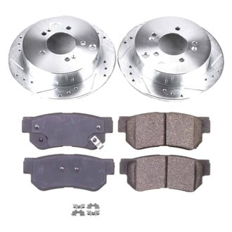 Callahan Brake Parts® - Drilled and Slotted Rear Brake Kit