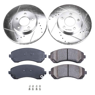 Callahan Brake Parts® - Drilled and Slotted Front Brake Kit