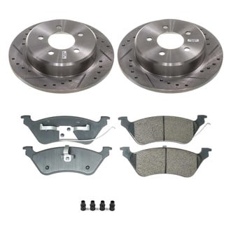 Callahan Brake Parts® - Drilled and Slotted Rear Brake Kit