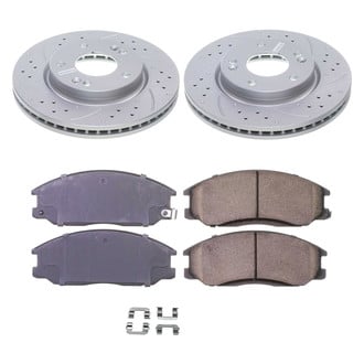 Callahan Brake Parts® - Drilled and Slotted Front Brake Kit