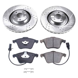 Callahan Brake Parts® - Drilled and Slotted Front Brake Kit