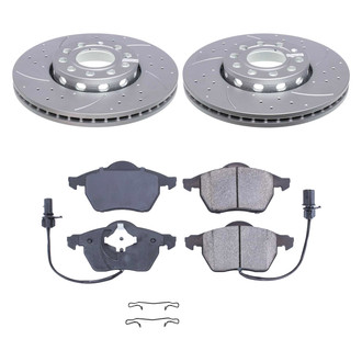 Callahan Brake Parts® - Drilled and Slotted Front Brake Kit