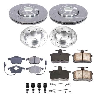 Callahan Brake Parts® - Drilled and Slotted Front and Rear Brake Kit