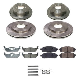 Callahan Brake Parts® - Drilled and Slotted Front and Rear Brake Kit