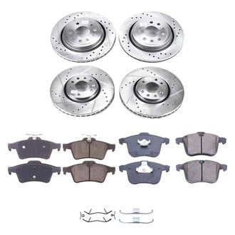Callahan Brake Parts® - Drilled and Slotted Front and Rear Brake Kit