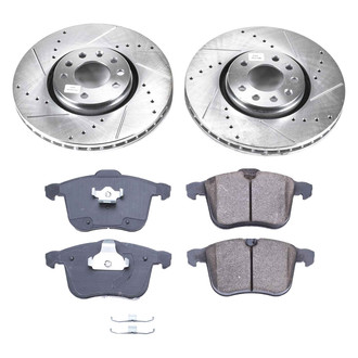 Callahan Brake Parts® - Drilled and Slotted Front Brake Kit