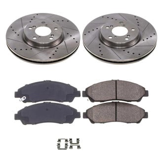 Callahan Brake Parts® - Drilled and Slotted Front Brake Kit