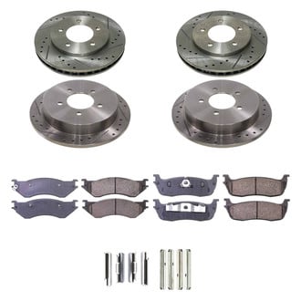 Callahan Brake Parts® - Drilled and Slotted Front and Rear Brake Kit