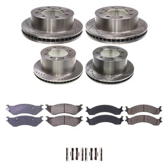 Callahan Brake Parts® - Drilled and Slotted Front and Rear Brake Kit
