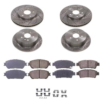 Callahan Brake Parts® - Drilled and Slotted Front and Rear Brake Kit
