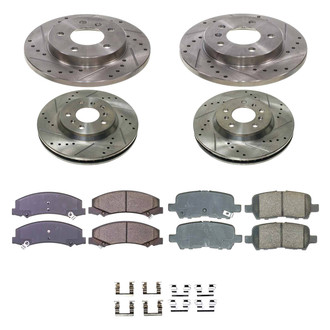 Callahan Brake Parts® - Drilled and Slotted Brake Kit