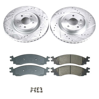 Callahan Brake Parts® - Drilled and Slotted Front Brake Kit