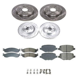 Callahan Brake Parts® - Drilled and Slotted Brake Kit
