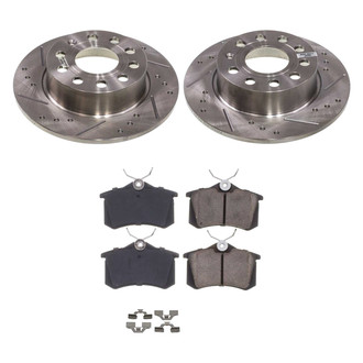 Callahan Brake Parts® - Drilled and Slotted Rear Brake Kit