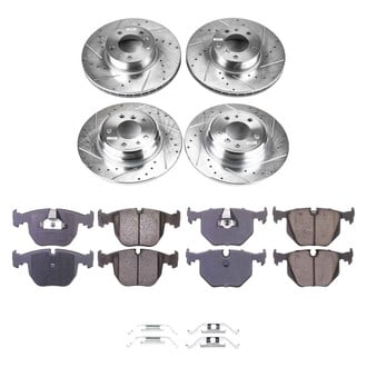 Callahan Brake Parts® - Drilled and Slotted Front and Rear Brake Kit