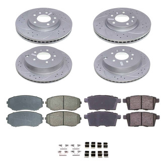 Callahan Brake Parts® - Drilled & Slotted Brake Kit