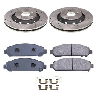 Callahan Brake Parts® - Drilled and Slotted Front Brake Kit