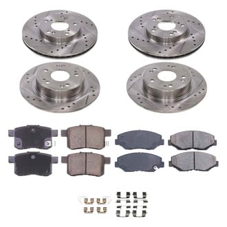 Callahan Brake Parts® - Drilled and Slotted Front and Rear Brake Kit