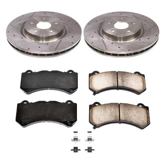 Callahan Brake Parts® - Drilled and Slotted Front Brake Kit