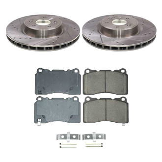 Callahan Brake Parts® - Drilled and Slotted Front Brake Kit