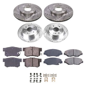 Callahan Brake Parts® - Drilled and Slotted Brake Kit
