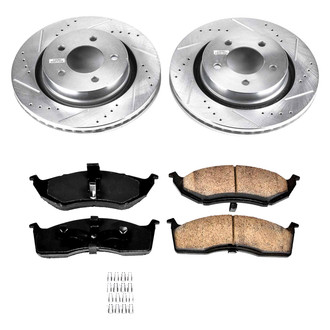 Callahan Brake Parts® - Drilled and Slotted Front Brake Kit