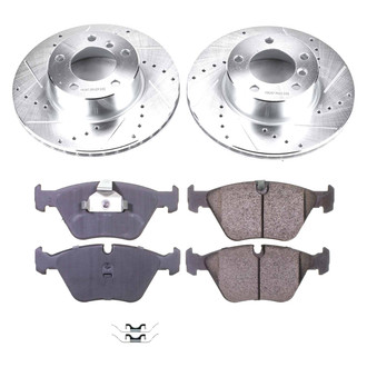 Callahan Brake Parts® - Drilled and Slotted Front Brake Kit