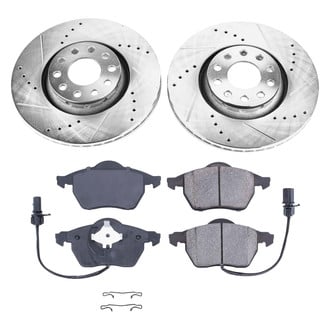 Callahan Brake Parts® - Drilled and Slotted Front Brake Kit