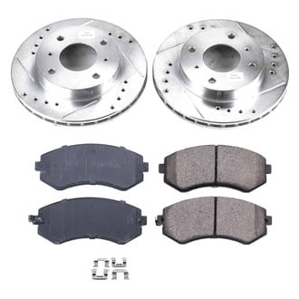 Callahan Brake Parts® - Drilled and Slotted Front Brake Kit