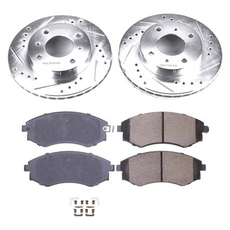 Callahan Brake Parts® - Drilled and Slotted Front Brake Kit