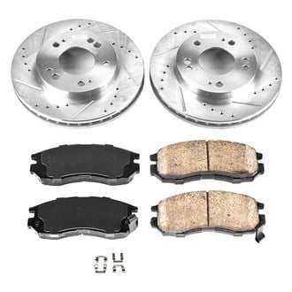Callahan Brake Parts® - Drilled and Slotted Front Brake Kit